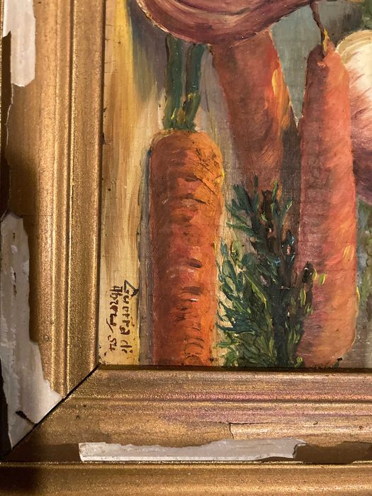 Quadro pintado à mão de "Guerra de Abreu" (1954)