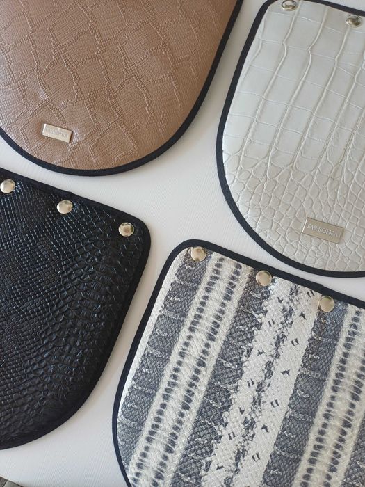 Farbotka Classic Klapki 7szt Czarne Różowe Brązowe Patchwork