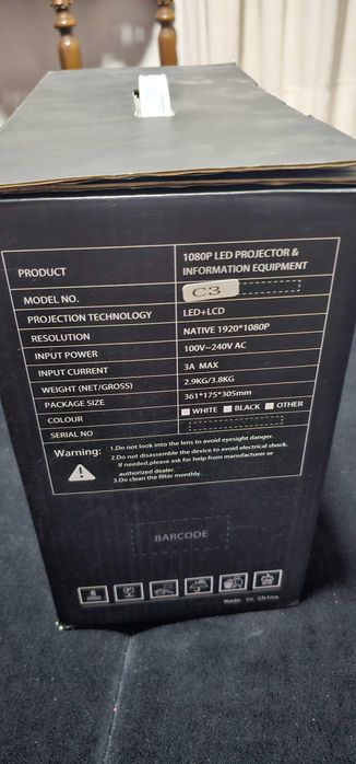 Projetor wzatco " ler descrição "