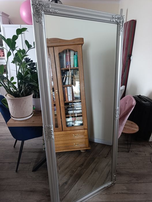 Nowe Lustro srebrne 162x72 zdobione