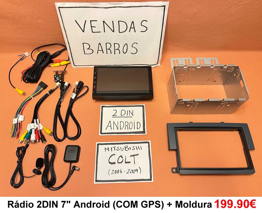 (NOVO) Rádio 2DIN • Mitsubishi COLT (2004 a 2012) • Android Z30 4+64GB