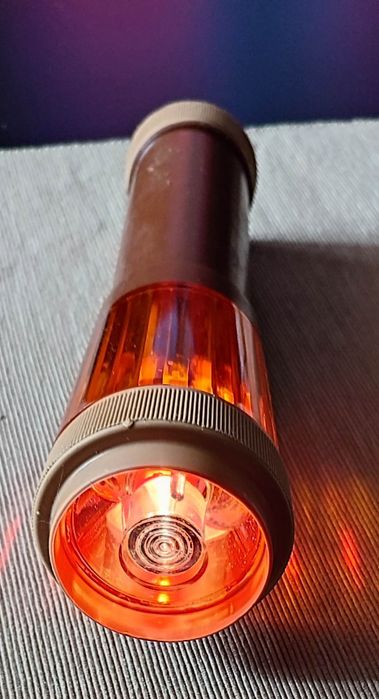 Latarka PRL słoneczko brązowa. Legendy PRL