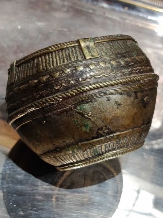 Tigela de Bronze do Benim Séc XIX 12 cm