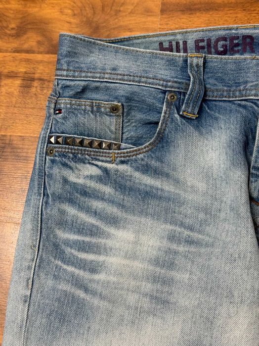 Spodnie jeansowe tapered zwężane slim jeansy Tommy Hilfiger Denim M