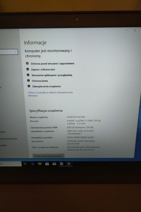 Lenovo ThinkPad T570 i5 -7300U 2.71 GHz 16GB 256GB ssd windows11