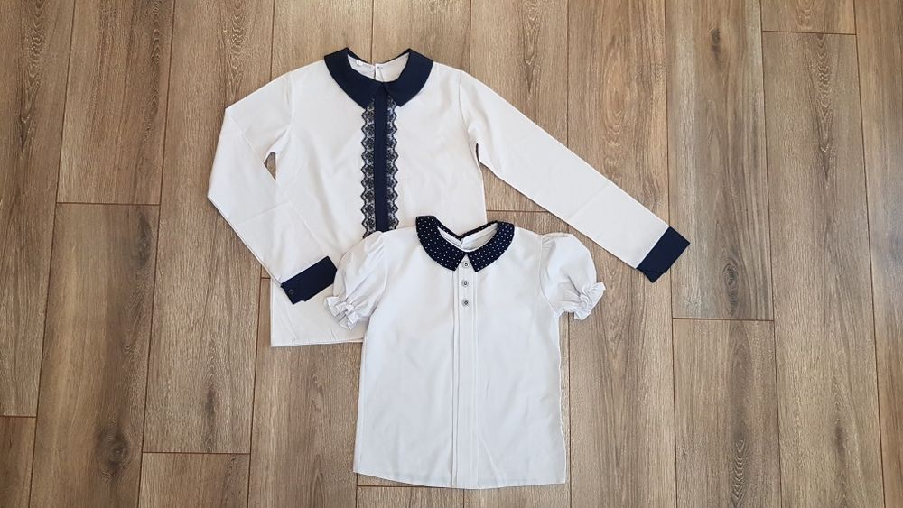 Набор: рубашка блузка блуза кофта кофточка сорочка шкільна для школы