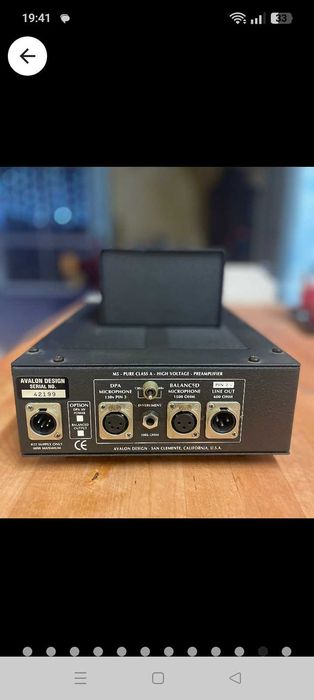 Avalon M 5 mic pre-amp