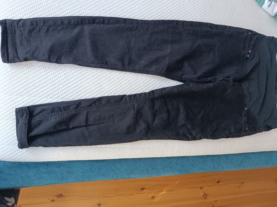 Czarne Jeansy ciążowe mama 42 XL
