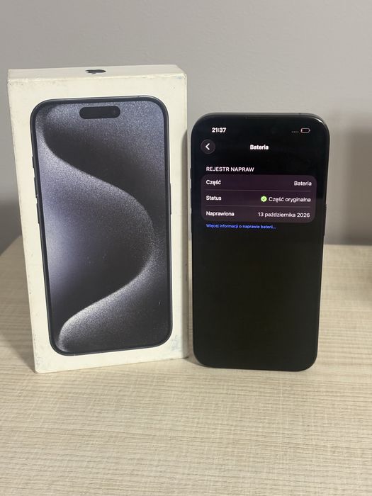 Iphone 15 pro blue tytanium 100% okazja