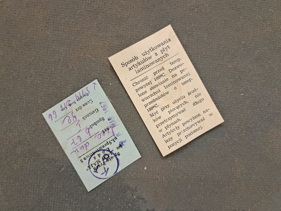 5 szt Stara laminowana TACA do chleba bar mleczny SP-PR Łódź PRL