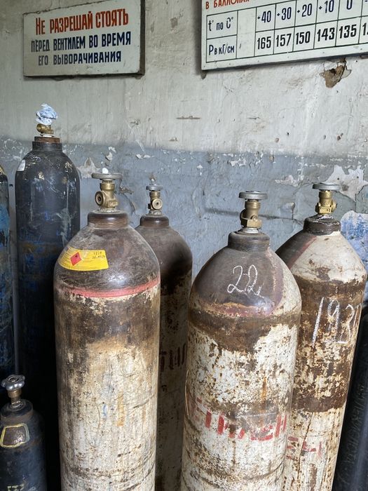 Углекислота кислород аргон ацетилен сварочная смесь азот в баллонах