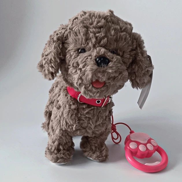 Собачка на повідку інтерактивна іграшка