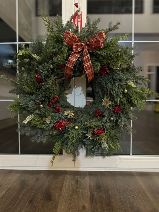 Zapraszam na ręcznie plecione wianki zimowo - swiąteczne