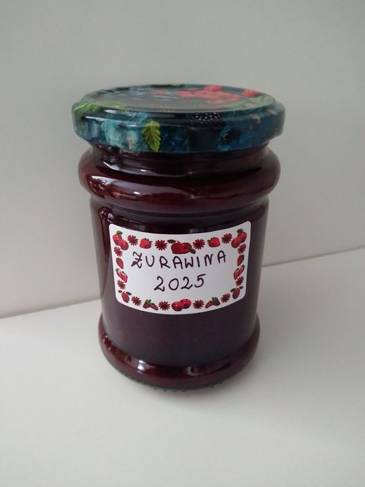 Żurawina bagienna błotna w słoiku konfitura, dżem 280g.