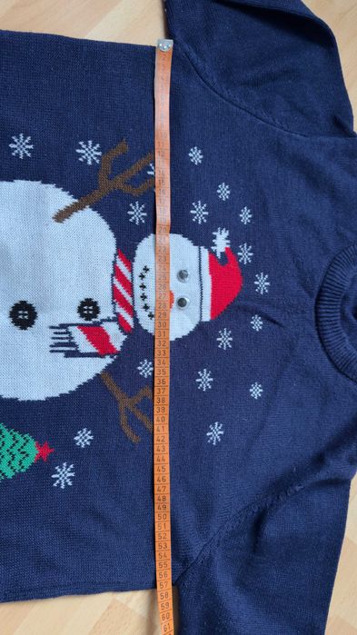 Świetny świąteczny sweter męski firmy Peacocks rozmiar L