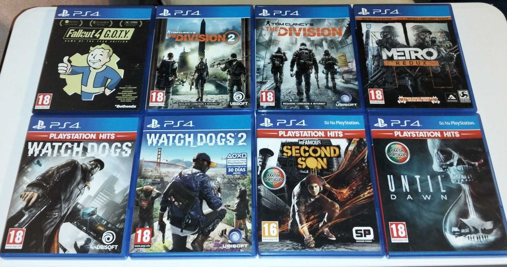 Lote  de Jogos  PS4 e PS5