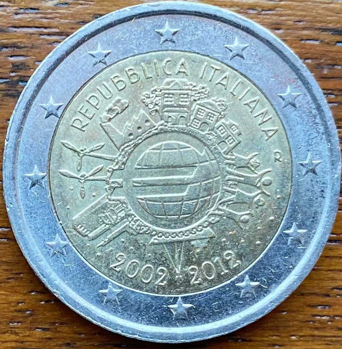 Moedas comemorativas Itália