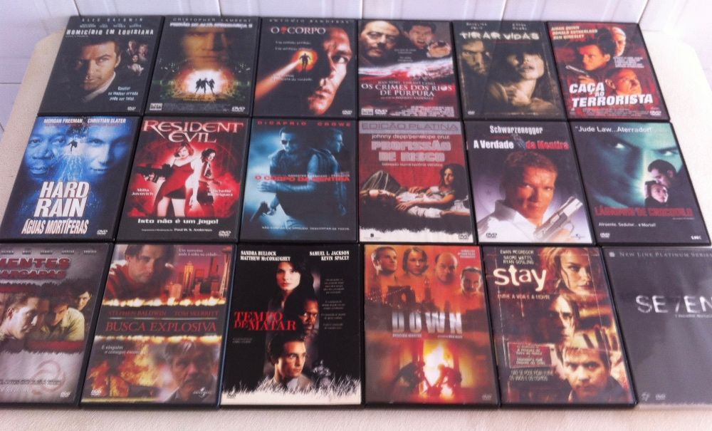 dvd/s filmes de acção originais com selo igae
