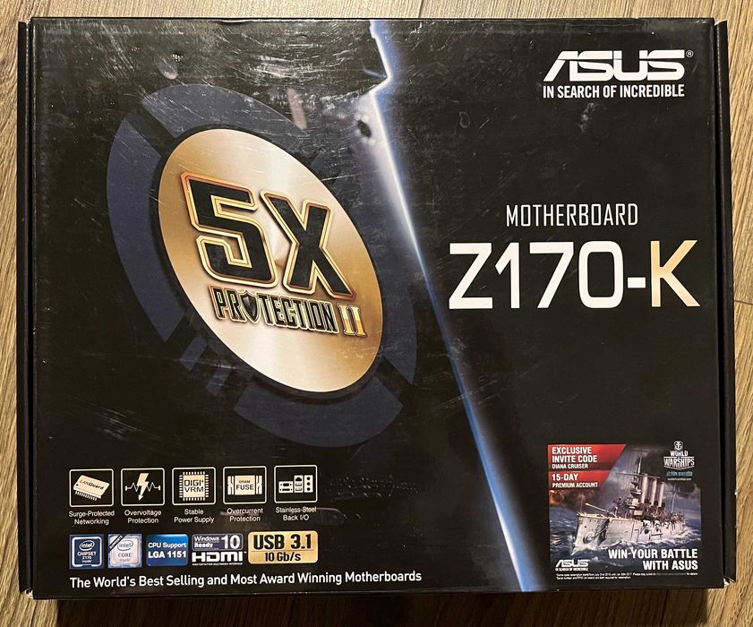 Материнська плата Asus Z170-K (ATX/s1151)