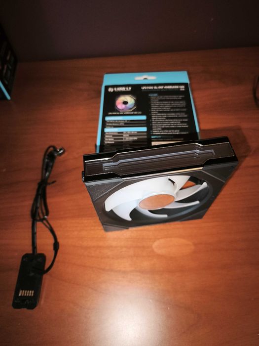 Ventoinha Lian Li UNI FAN SL120 Infinity Wireless RGB PWM Preto 120mm