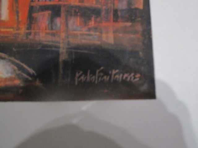 Pintura Pedro Freitas técnica mista sobre papel