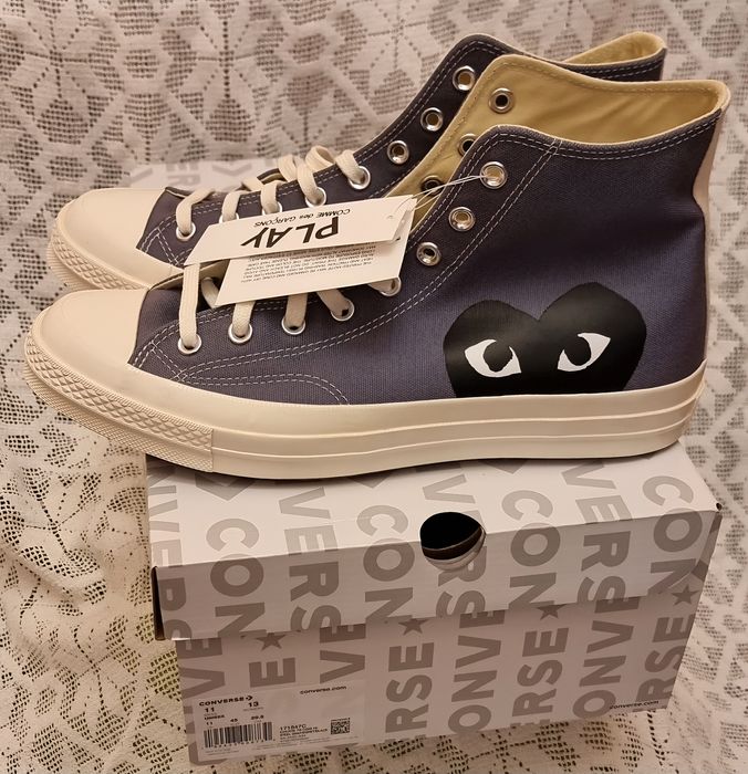 Comme Des Garçons Play Converse Steel Gray Garcons buty trampki