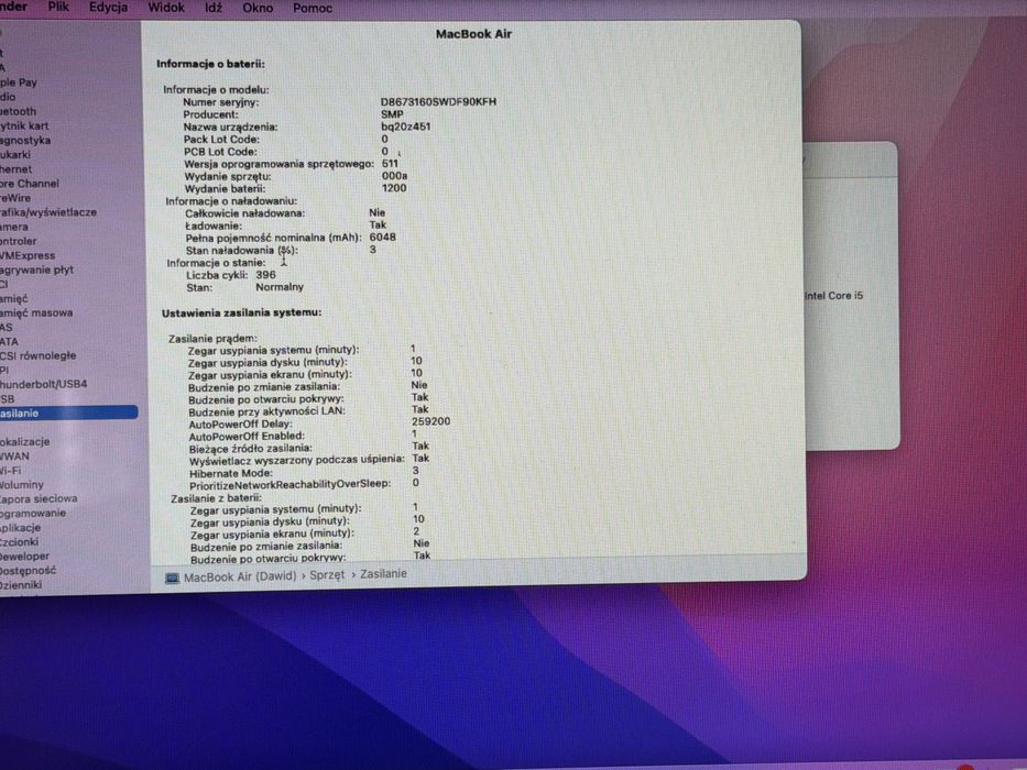 MacBook Air i5 8GB 128GB