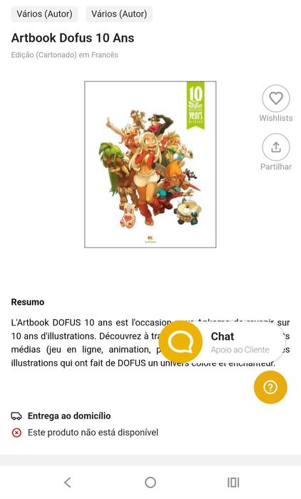 Manual ilustrações Dofus raríssimo