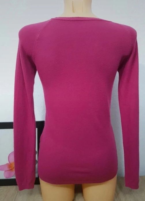 Świetny kardigan sweterek różowy XS H&M