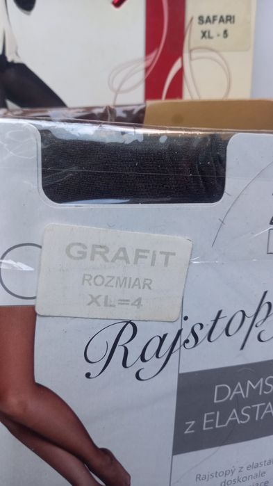 Rajstopy 4 pary nowe różne kolory moraj duże roz.xl