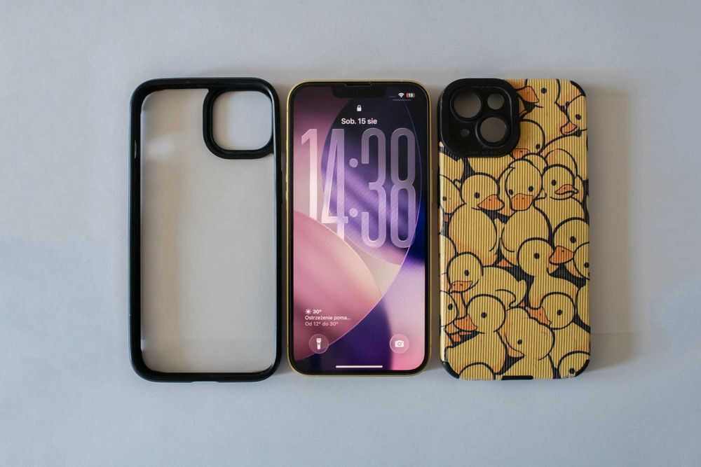 iPhone 14 128 GB Żółty (Yellow) + 2 ETUI | 100% kondycji baterii