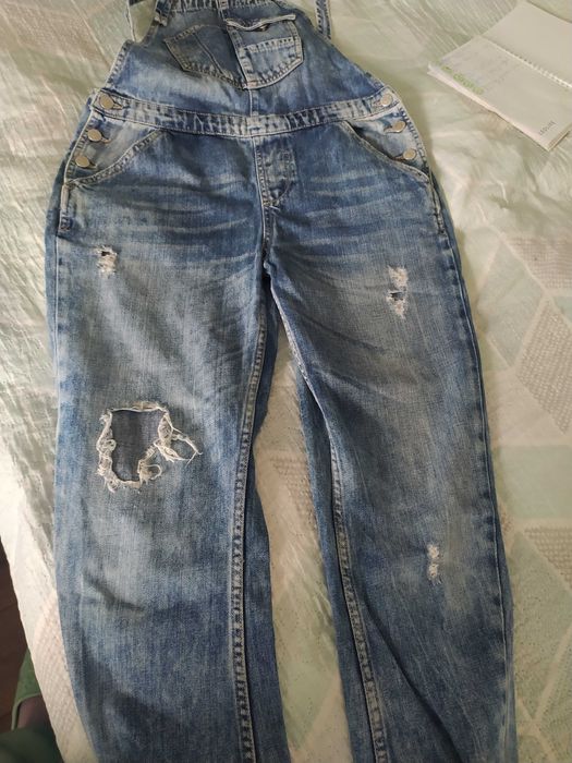 джинсовий комбінезон Zara denim С-М ідеальний стан