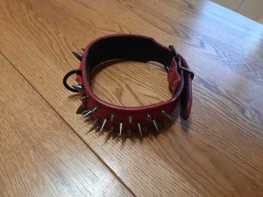 Продам ошейник красного цвета