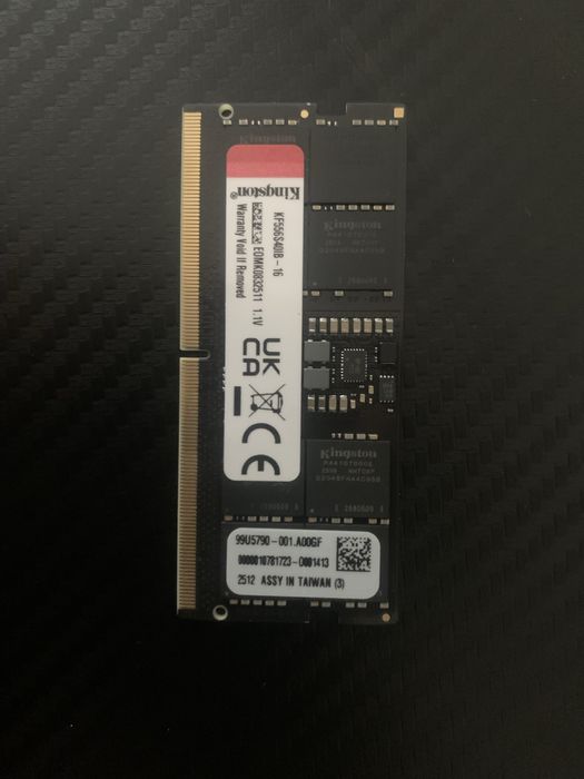 Оперативна памʼять для ноутбука DDR5 16GB 5600 MHz Kingston Fury