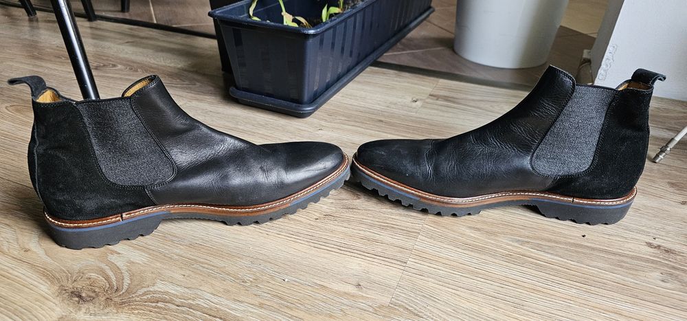 Skórzane Sztylbety męskie Pertini rozmiar 43 wkładka 28cm