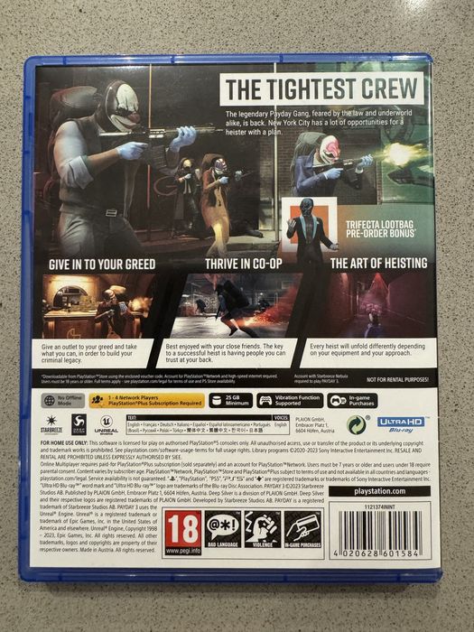 Jogo PAYDAY 3 - Day One Edition para PS5