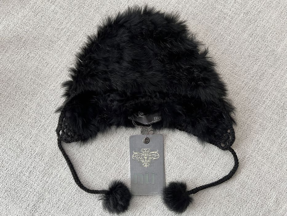 Czapka z naturalnego futerka duńskiej marki NU