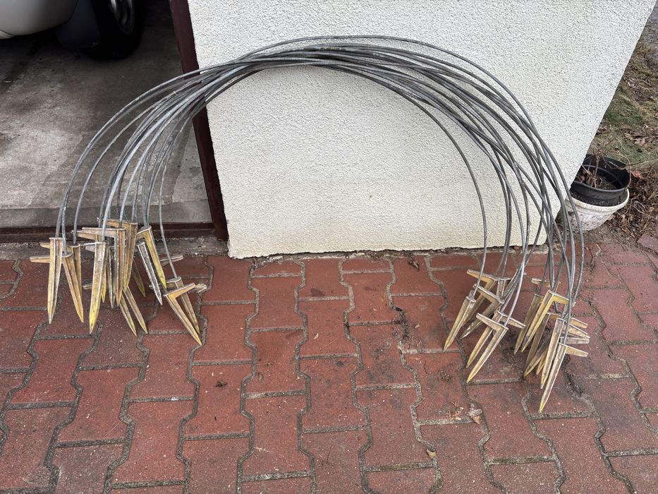 Pałąki do tunelu foliowego 16 sztuk