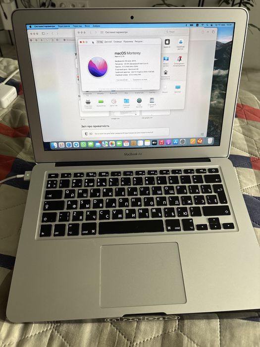 MacBook Air 2017 13" i5•8GB•128GB•85%•600 циклів