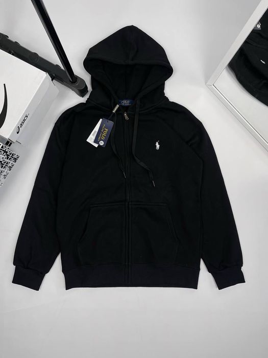 Зіп худі Polo Ralph Lauren чорний, синій, сірий, фліс