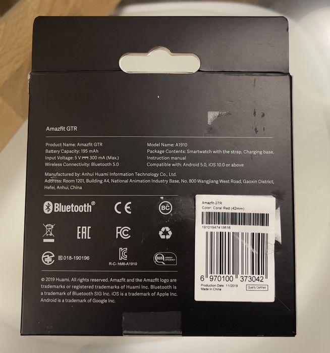 Smartwatch Amazfit GTR 42mm