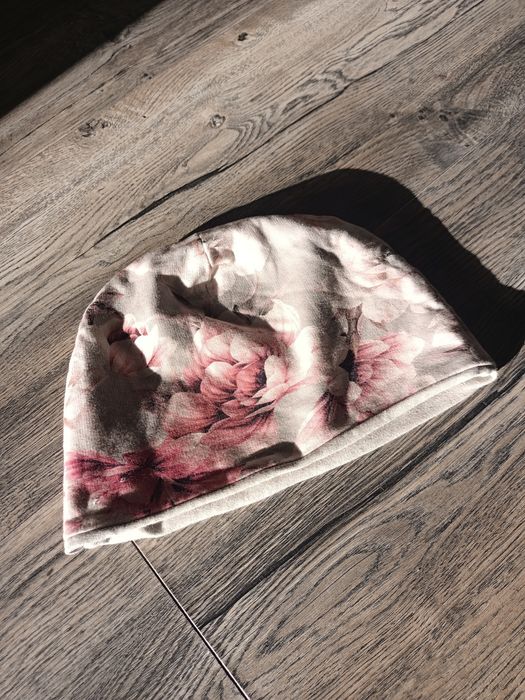 Czapka, szalik handmade komplet dwustronne dla dziewczynki
