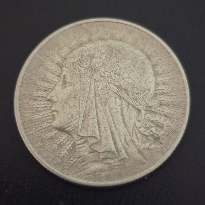 5 złotych 1933 - Głowa Kobiety - Srebro - Oryginał