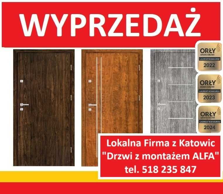 Drzwi z montażem wejściowe wewnętrzne wyprzedaż