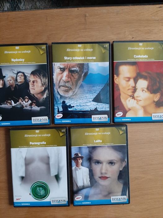 DVD  Ekranizacje na wakacje - Lolita, Nędznicy i in