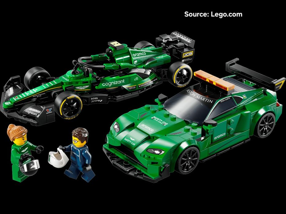 ENVIO GRATIS-LEGO 76925 Aston Martin Vantage Safety Car & AMR23 (Speed Champions)