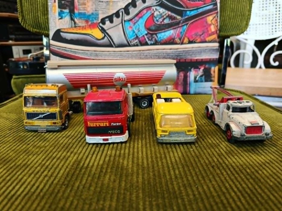 Stare Resoraki Matchbox Super Kings / Siku Zestaw Mix 4 sztuki