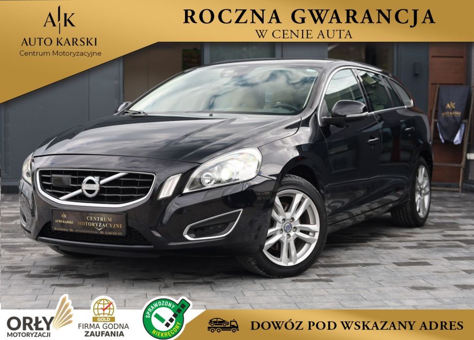 Volvo V60 1.6 180kM *Nawigacja*Grzane Fotele*Klimatyzacja*Czujniki Parkowania*