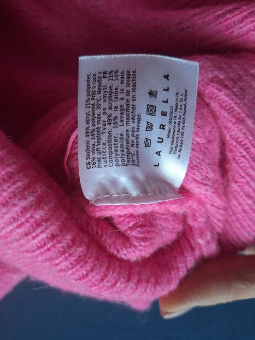 Sweter Laurella różowy piękny