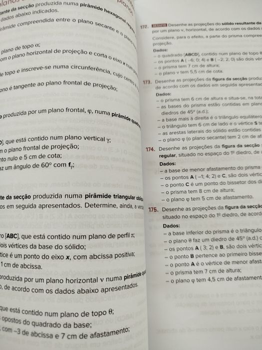 Livro de exercícios Geometria Descritiva 11° ano